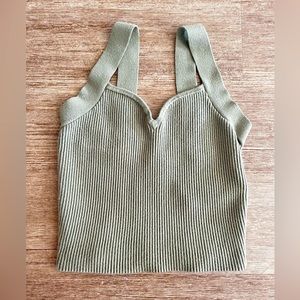Abercrombie & Fitch Olive Knit Top
